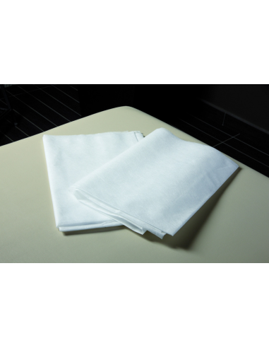 Solarium sheet, non-woven material, white, 100x200 cm, 1pcs