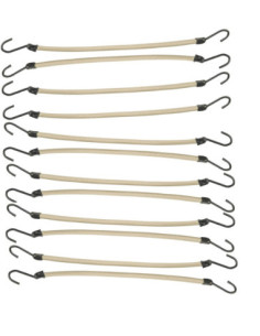 Hiuslenkit, koukulla, beige...