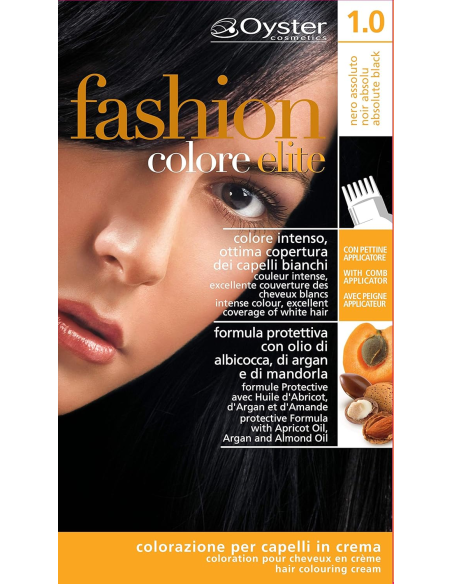 FASHION ELITE hiusväri 1.0, musta 50ml+50ml+15ml