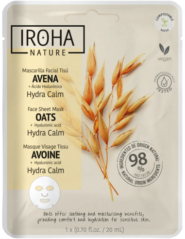 IROHA NATURE Hydra Calm -kasvonaamio...