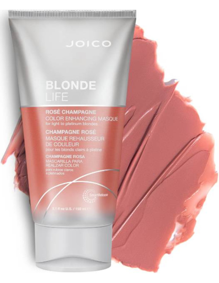 JOICO BLONDE LIFE Väriä Korostava Hiusnaamio - Ruusushamppanja 150ml