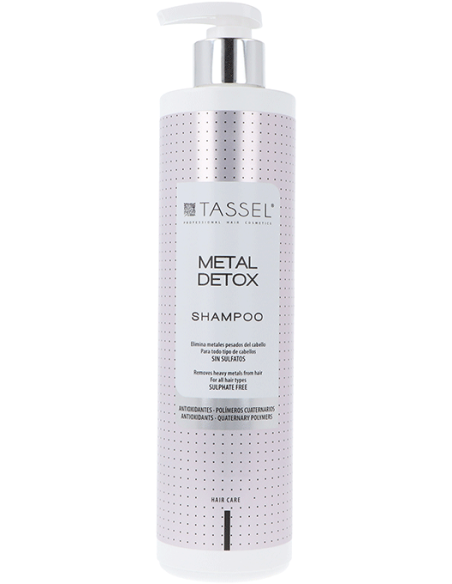 TASSEL METAL DETOX -shampoo metallin poistoon hiuksista kemiallisen käsittelyn jälkeen 500ml