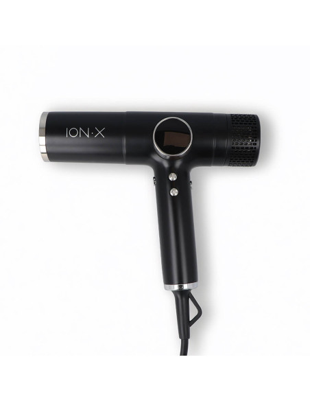 ION·X DRYER TURBO WIND -kuivain, 4 eri tehoa, 2300 W, 2 vaihdettavaa lisäosaa