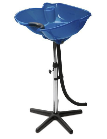 Kampaajan pesuallas jalustalla, kannettava