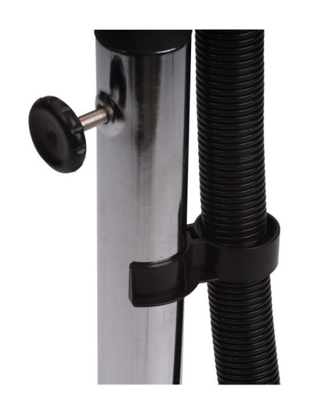 Kampaajan pesuallas jalustalla, kannettava