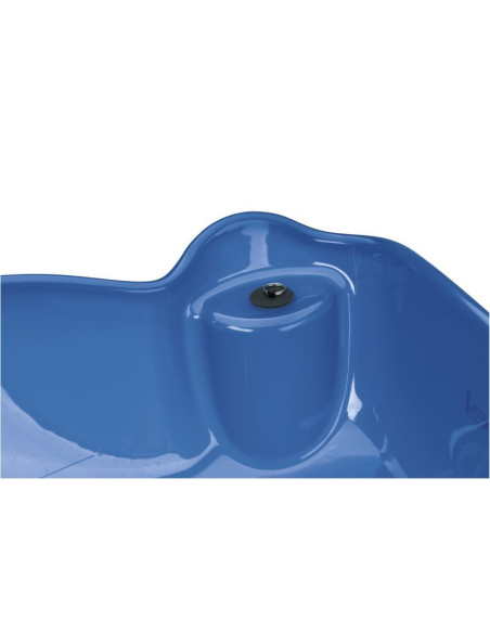 Kampaajan pesuallas jalustalla, kannettava