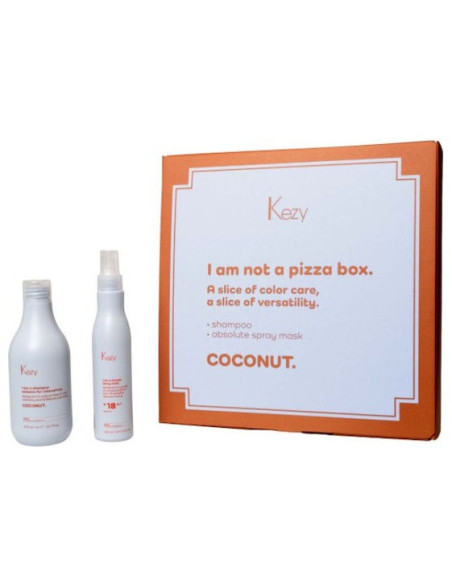 KEZY COCONUT -setti värjätyille ja kuiville hiuksille (shampoo 375ml + hiusnaamio 18-in-one 200ml)