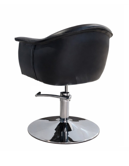 Parturi-kampaajan asiakastuoli Charlotte, musta
