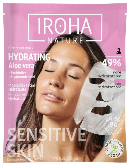 IROHA NATURE Travel Kit – matkakokoinen ihonhoitosetti (4 kpl + kosmetiikkalaukku)