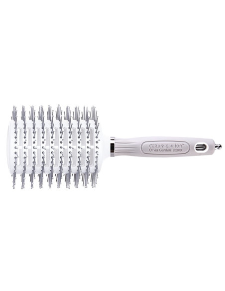 OLIVIA GARDEN Tunneliharja TURBO VENT PRO, ioneilla, nailonharjakset, keraaminen, antistaattinen, L