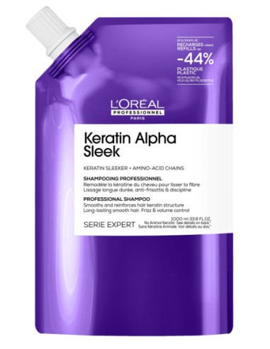 KERATIN ALPHA SLEEK -täyttöshampoo,...