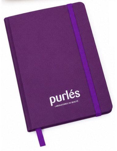Purlés muistikirja Purlés-logolla