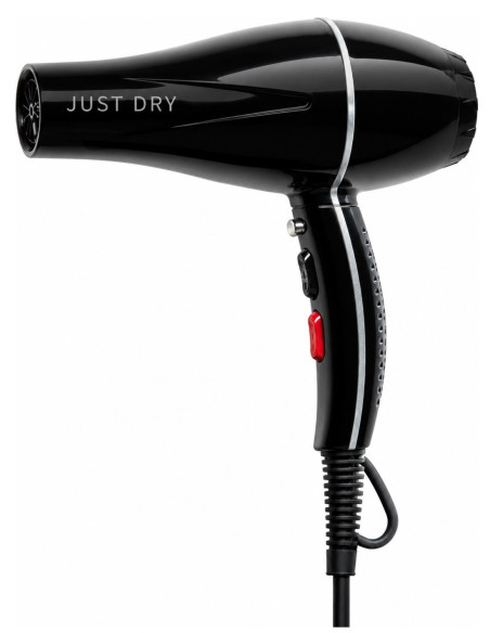 Efalock JUST DRY -hiustenkuivaaja, musta, 1500 W, AC-moottori ja kylmäpuhalluspainike