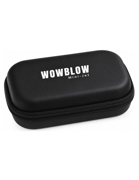 Efalock WOWBLOW MINI-JET -kylmäilmapuhallin tarkkuustyöhön, musta, AirTouch-tekniikkaan, 15 puhallusnopeutta