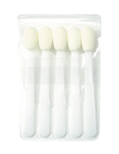 The applicator for shadows, plastic, white, set, 5 pieces / set