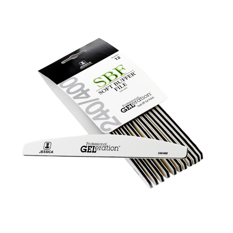 JESSICA GELeration Soft Buffer File 240/400, 12pcs