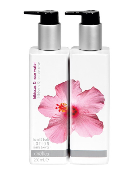 Hajustettu käsi- ja vartalovoide HIBISKUS & RUUSUVESI 250ml
