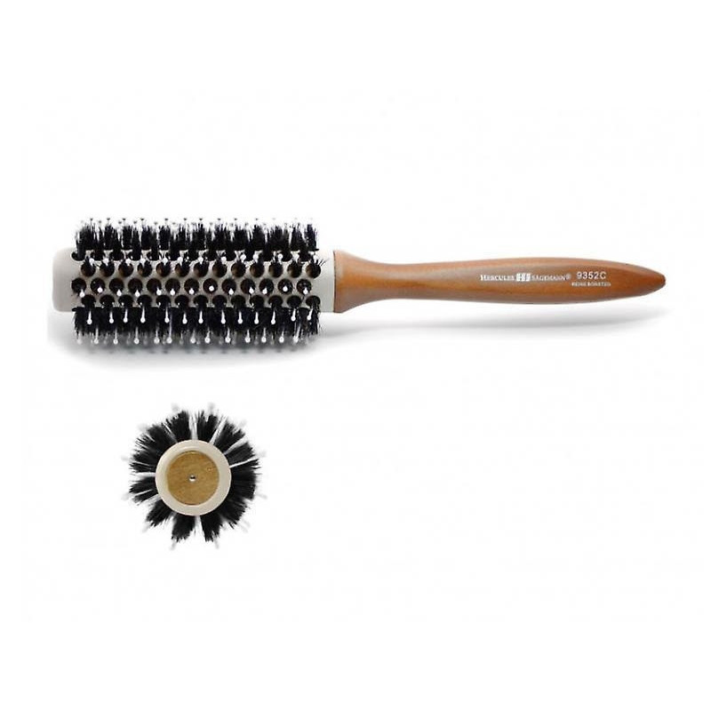 Thermal brush HERCULES SÄGEMANN, wooden, wild boar bristles, ceramic, Ø42/52 mm