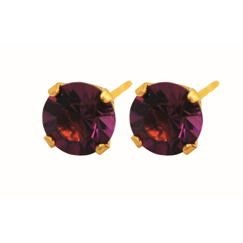 Fashion Sense Auskariņi G/P 6MM AMETHYST TIF pāris