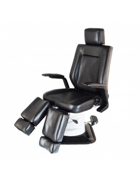 Hydraulisesti toimiva pedikyyrituoli, voidaan laskea vaakasuoraan asentoon Hepta