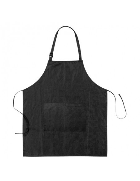 Esiliina Relief, polyesteri, antistaattinen, vedenpitävä, 71x61cm, musta