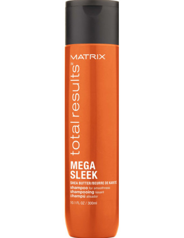 MATRIX TOTAL RESULTS MEGA SLEEK ŠAMPŪNS AR ŠĪ SVIESTU NEPAKĻĀVĪGIEM MATIEM 300ML