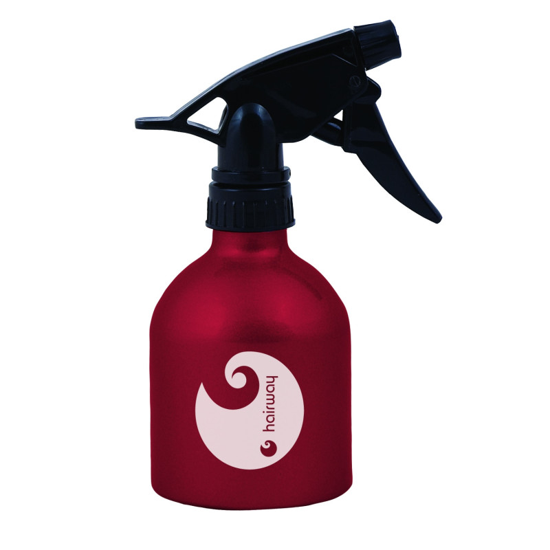 Spray bottle, aluminum, red, 250ml.