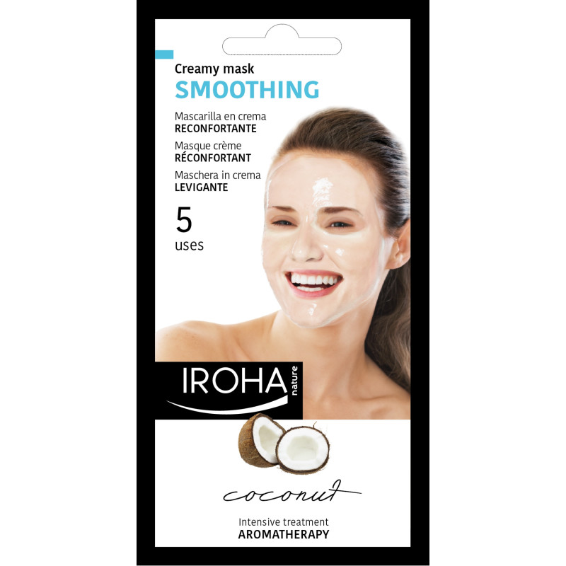 IROHA BEAUTYTIME CREAMY MASK | Maska sejai - Krēmveida | Nogludinoša| Kokosrieksts (3 lietošanas reizēm) 25ml