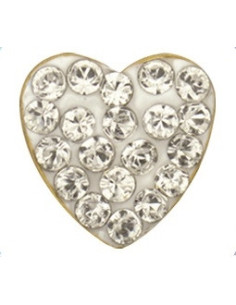 Kristallisydänkorvakorut, pari