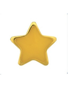 Earrings Stars, yellow, pair