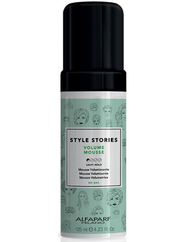 STYLE STORIES VOLUME MOUSSE Vieglas fiksācijas putas plāniem matiem 125ml