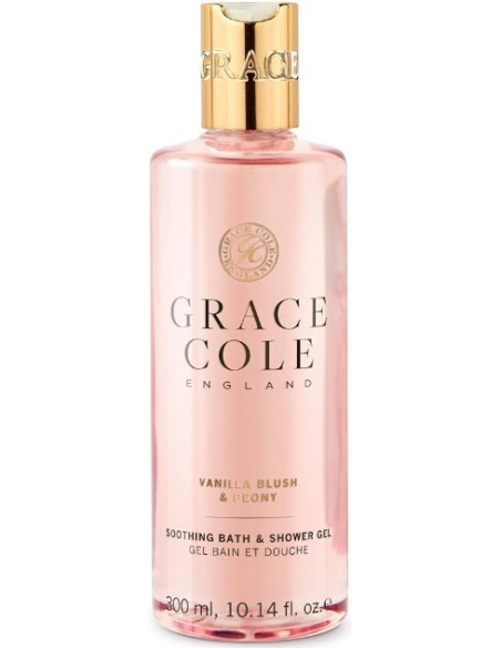 GRACE COLE Suihku-kylpygeeli (Vaaleanpunainen vanilja/pioni) 300ml