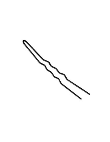 Bobby pins, 88mm, wavy, black 200g