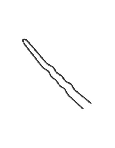 Bobby pins, 76mm, wavy, black 200g