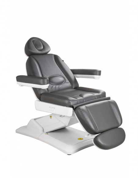 Kosmetologin sohva, jossa 3 moottoria ja lämmitys, Maxi, harmaa