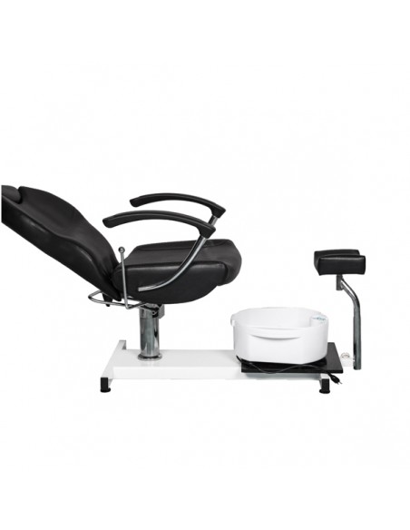 Hydraulinen pedikyyrituoli, jossa kallistuva selkänoja ja jalkakylpy Pax