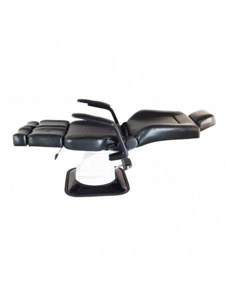 Hydraulisesti toimiva pedikyyrituoli, voidaan laskea vaakasuoraan asentoon Hepta