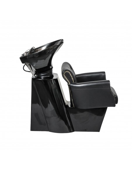 Monreal-kampaamopesuallas, kultaisella tuolilla