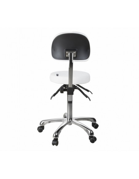 Käsityöläistuoli, jossa neljä säätömekanismia ja ergonominen selkänoja, Comfort, valkoinen