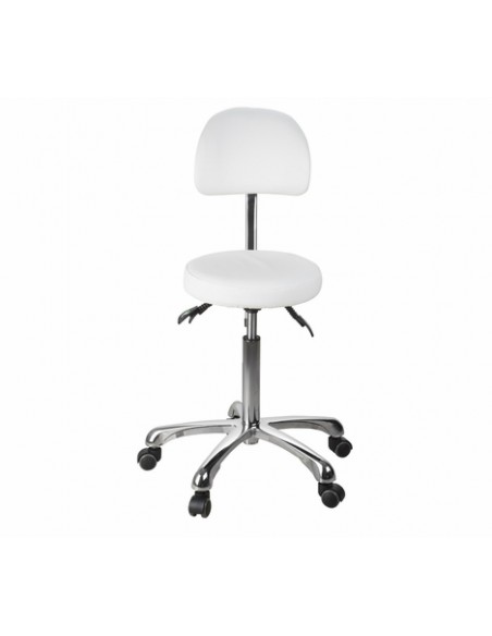 Käsityöläistuoli, jossa neljä säätömekanismia ja ergonominen selkänoja, Comfort, valkoinen