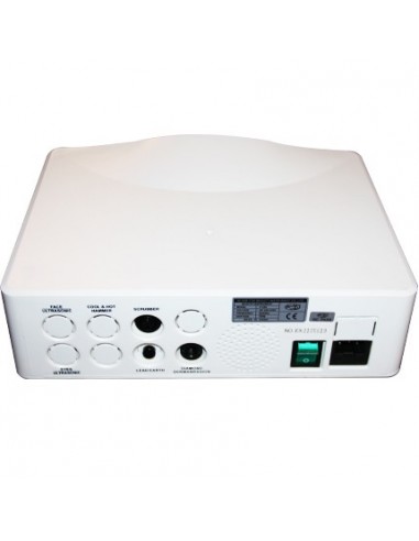 Kosmetologin laite, jossa on kaksi...