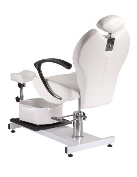 Hydraulinen pedikyyrituoli, jossa kallistuva selkänoja ja jalkakylpy Pax