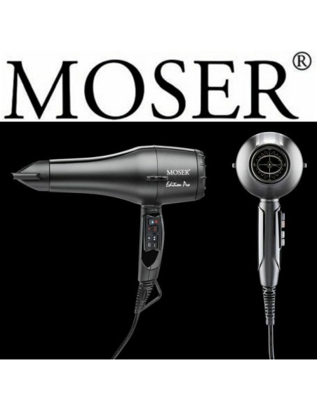 MOSER Edition Pro 2 hiustenkuivain ammattikäyttöön, 3 lämpöasetusta, 2000 W