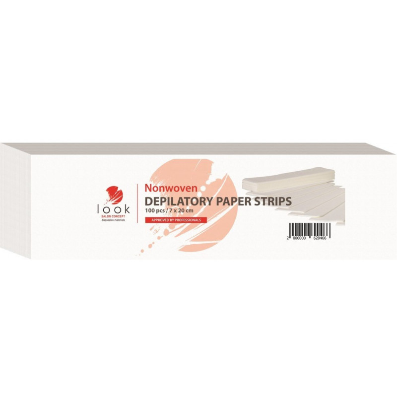 Depilation paper strips LOOK 80g, 7x20cm, 100pcs.