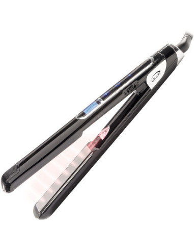 Professional hair straightener Ultron Mach Plus Glam Edition,  titanium plates, black