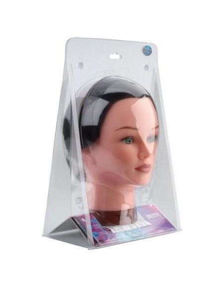 Mannekiinipää WHITNEY, suoristus, 100% luonnonkiharat, 15-30cm