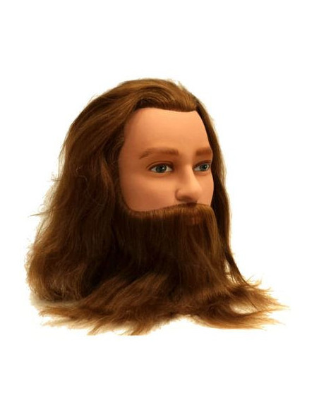 Nukenpää LEIF, mies, 100 % luonnonhiukset, 20-25 cm