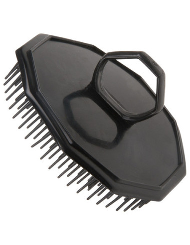 Hair brush-massager for head, plastic