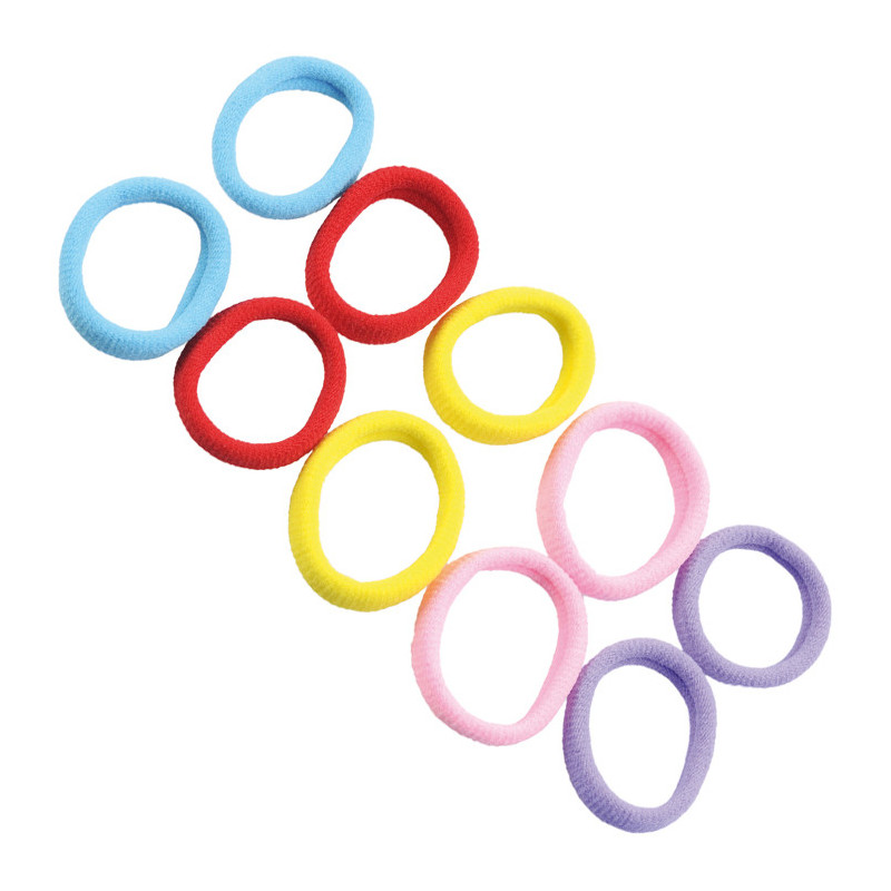 Hair rubbers, multi colour, mini. 10pcs.