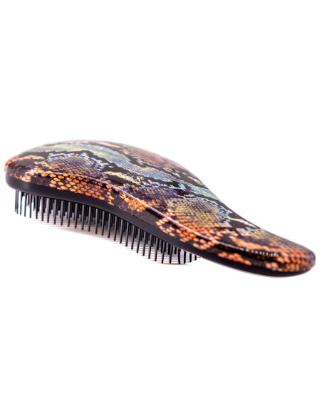 D-Méli-Mélo Sassy Snake Detangling Brush, ruskea
